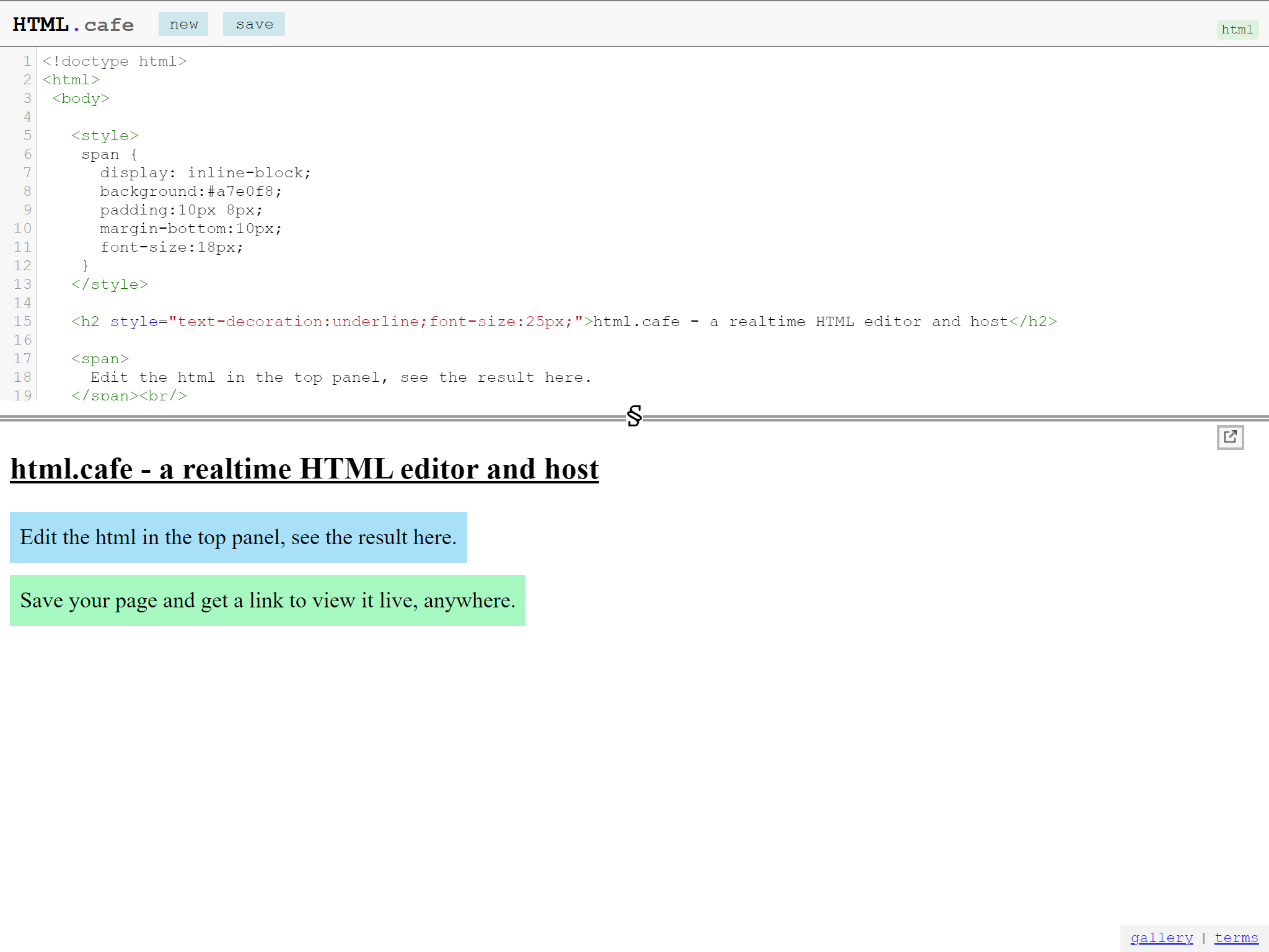 HTML.cafe
