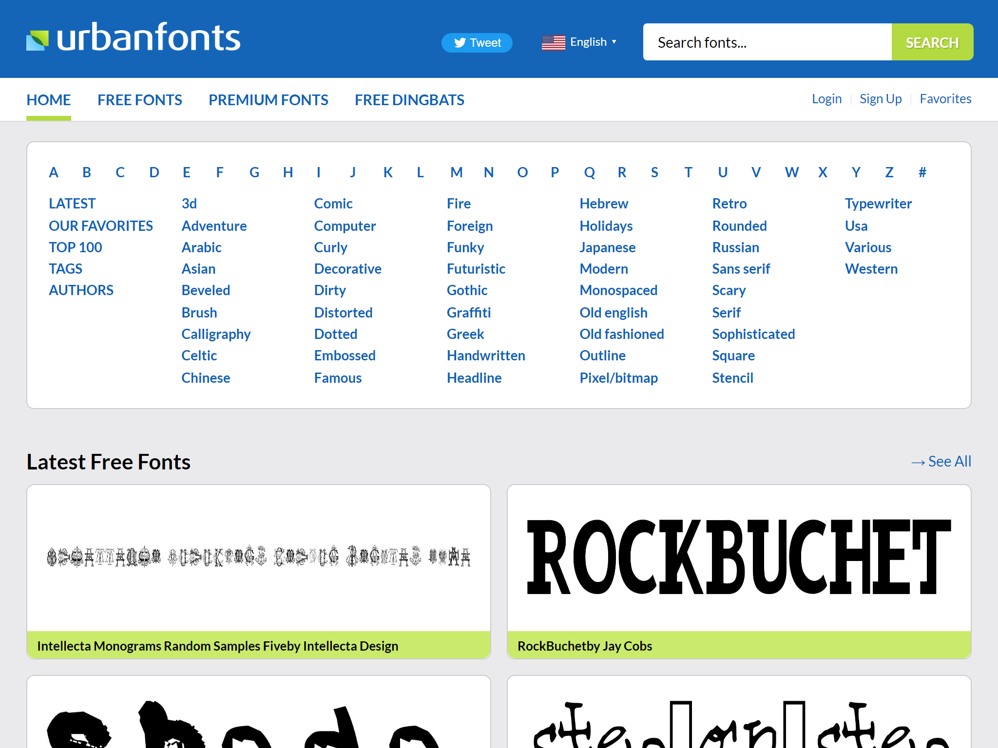 Urban Fonts