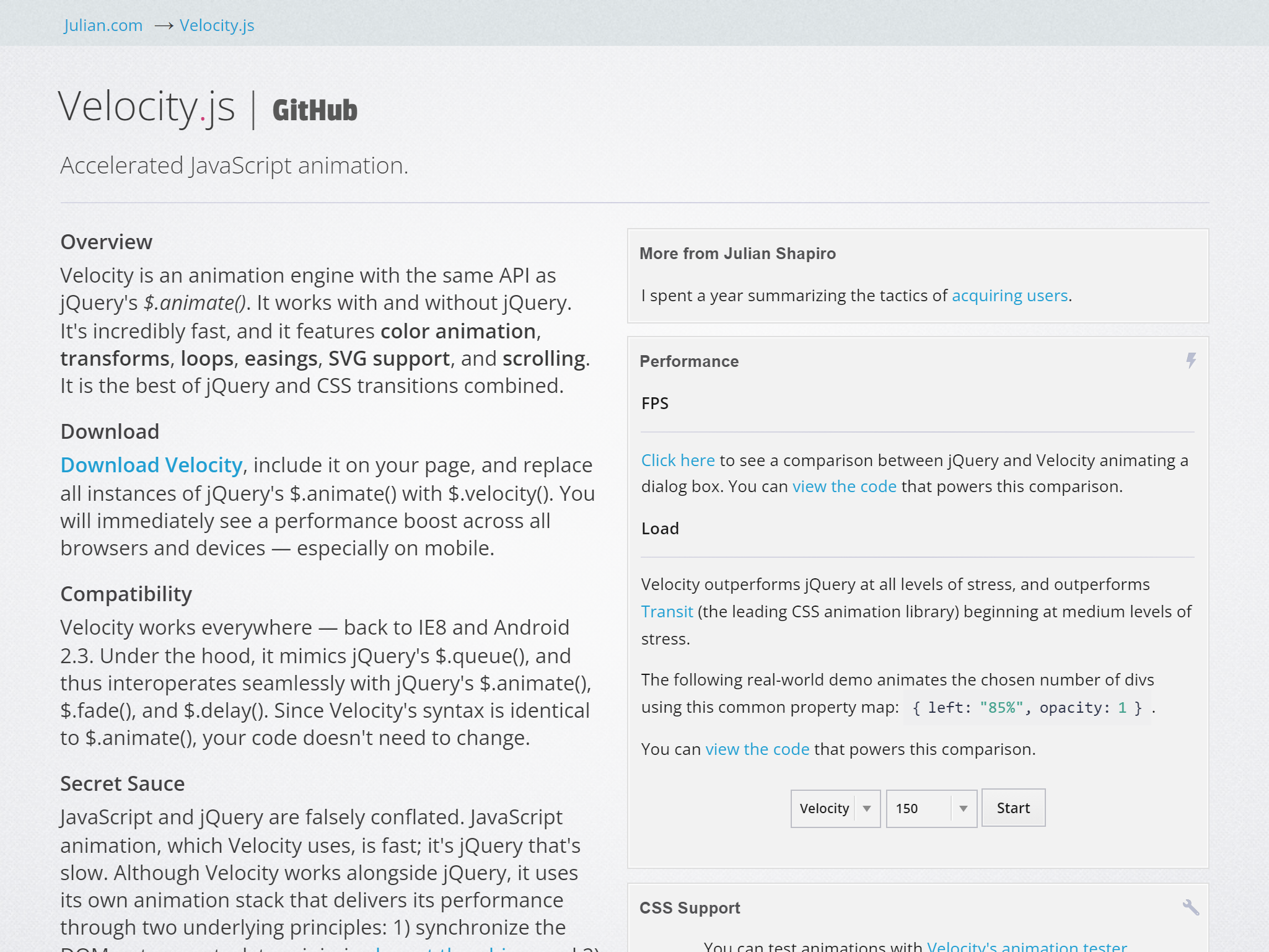 Velocity.js